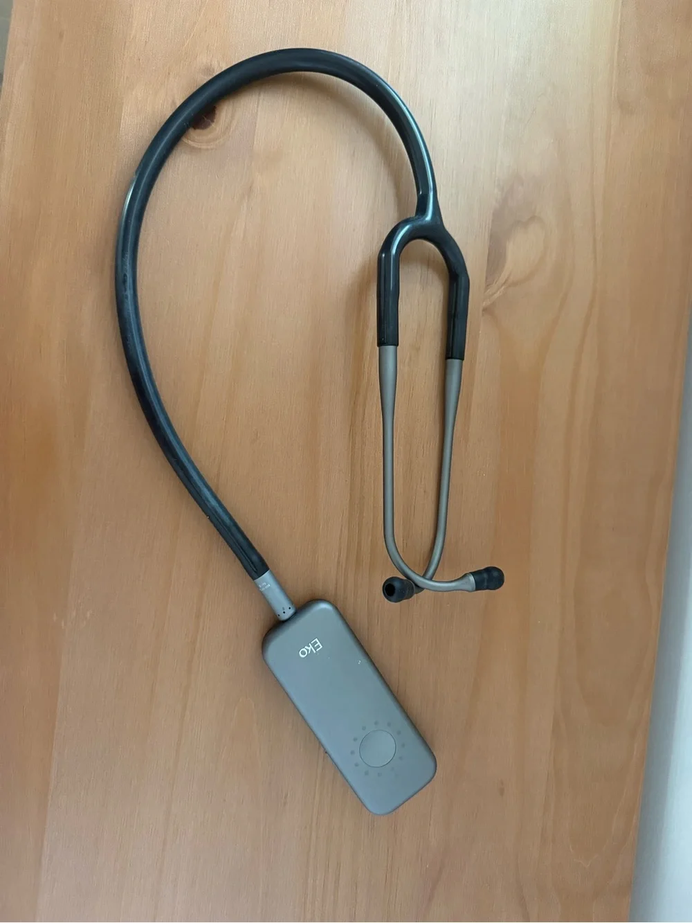Wireless Stethoscope Headset in Gray and Black EKO DUO